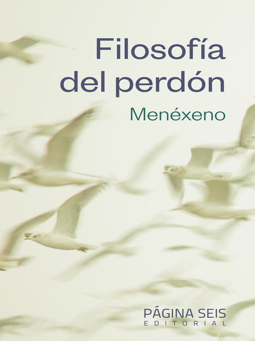 Detalles del título Filosofía del perdón de Menéxeno - Lista de espera